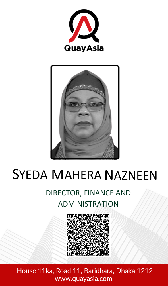 Syeda Mahera Nazneen digital business card with QR code